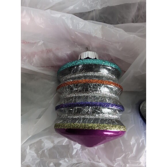 Christopher Radko Holiday Splendor Twist Spool Reflector Christmas Ornament PINK - Picture 4 of 4